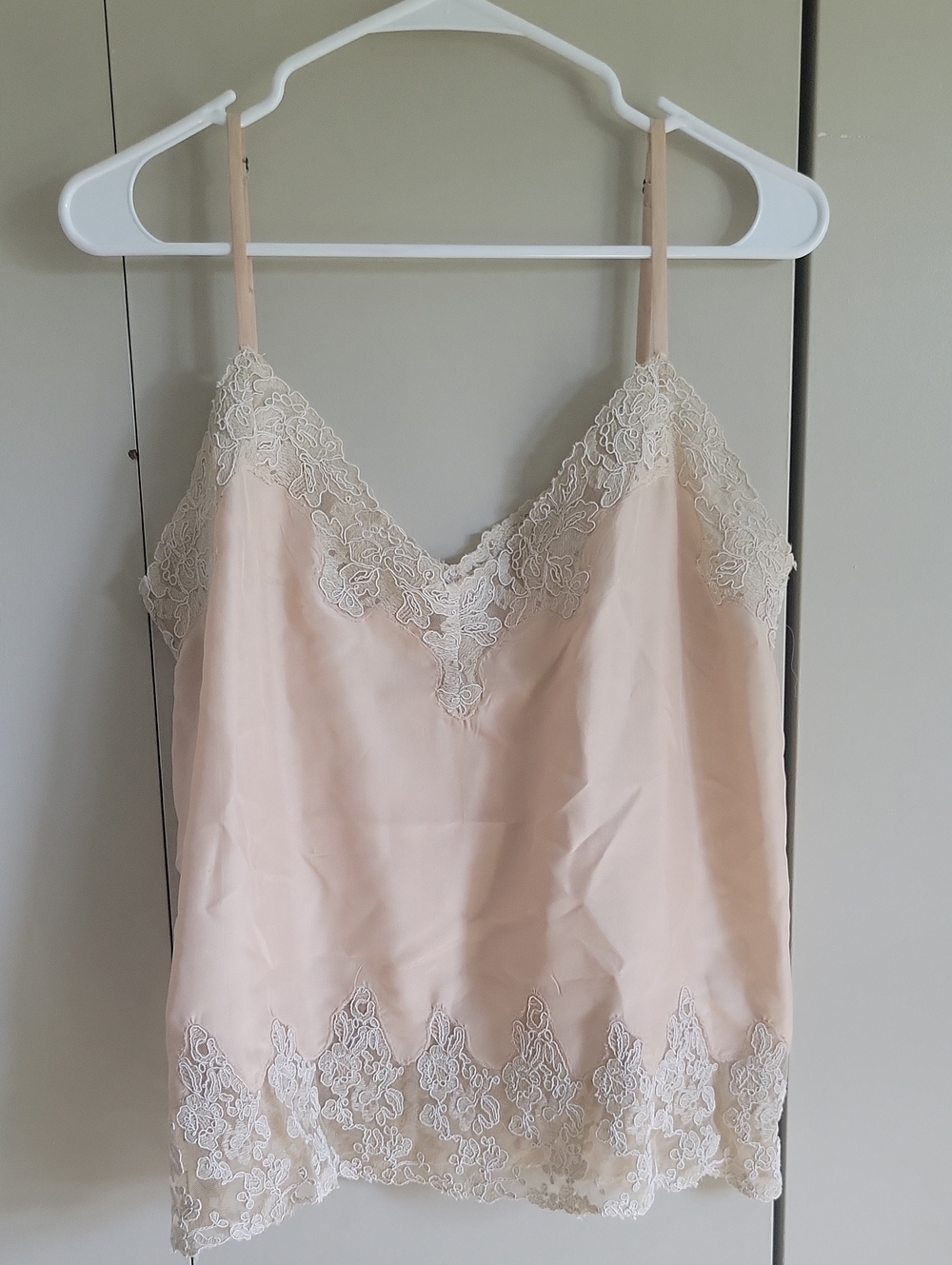 The GREAT Silk Lace Slip Top